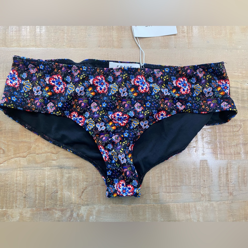 FRAME floral print designer hipster boyfriend swim